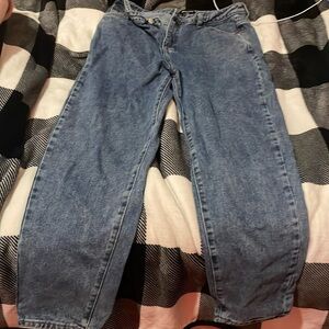 Dark wash baggy jeans